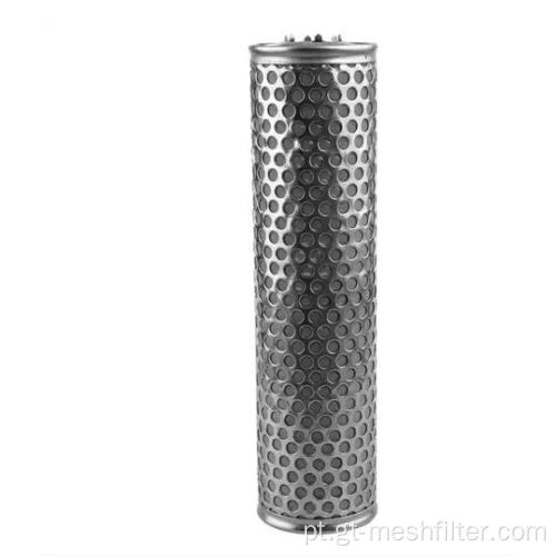 Tubo de malha de filtro de metal poroso perfurante de aço inoxidável